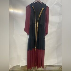 Elegant Black and Red Women's Dress